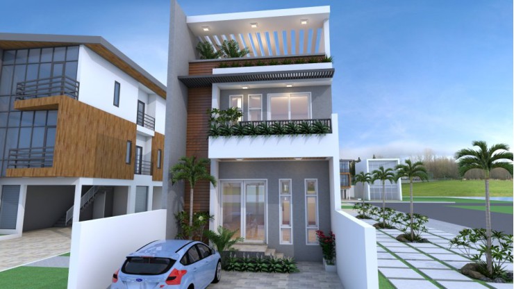 Thiết kế nhà phố - Mẫu 21